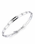 14K White Gold Bracelet With 0.45 Carat White Diamonds