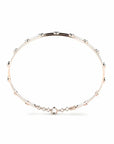 14K Rose Gold Bracelet With 0.45 Carat White Diamonds