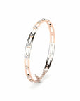 14K Rose Gold Bracelet With 0.45 Carat White Diamonds