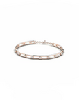 14K Rose Gold Bracelet With 0.45 Carat White Diamonds