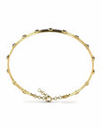 14K Yellow Gold Bracelet With 0.45 Carat Black Diamonds