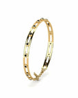 14K Yellow Gold Bracelet With 0.45 Carat Black Diamonds