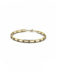 14K Yellow Gold Bracelet With 0.45 Carat Black Diamonds