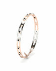 14K Rose Gold Bracelet With 0.45 Carat Black Diamonds