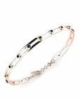 14K Rose Gold Bracelet With 0.45 Carat Black Diamonds