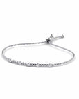 14K White Gold Bracelet With 0.15 Carat White Diamonds