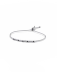 14K White Gold Bracelet With 0.15 Carat Black Diamonds