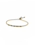 14K Yellow Gold Bracelet With 0.15 Carat Black Diamonds