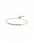 14K Rose Gold Bracelet With 0.15 Carat Black Diamonds