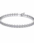 14K White Gold Tennis Bracelet With 1.05 Carat White Diamonds