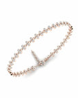 14K Rose Gold Tennis Bracelet With 1.05 Carat White Diamonds