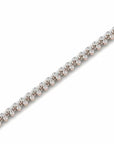 14K Rose Gold Tennis Bracelet With 1.05 Carat White Diamonds