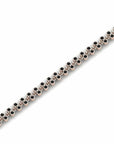 14K Rose Gold Tennis Bracelet With 1.05 Carat Black Diamonds