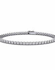 14K White Gold Tennis Bracelet With 3.64 Carat White Diamonds