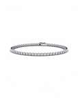 14K White Gold Tennis Bracelet With 3.64 Carat White Diamonds