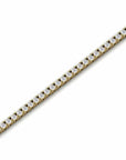 14K Yellow Gold Tennis Bracelet With 3.64 Carat White Diamonds