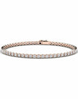 14K Rose Gold Tennis Bracelet With 3.64 Carat White Diamonds