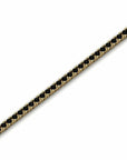 14K Yellow Gold Tennis Bracelet With 3.64 Carat Black Diamonds