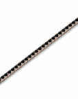 14K Rose Gold Tennis Bracelet With 3.64 Carat Black Diamonds