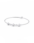 14K White Gold Bracelet With 0.06 Carat Stone