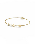 14K Yellow Gold Bracelet With 0.06 Carat Stone