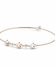 14K Rose Gold Bracelet With 0.06 Carat Stone