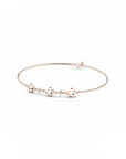 14K Rose Gold Bracelet With 0.06 Carat Stone