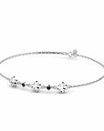 14K White Gold Bracelet With 0.06 Carat Stone