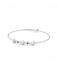 14K White Gold Bracelet With 0.06 Carat Stone