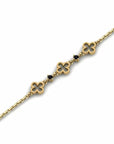 14K Yellow Gold Bracelet With 0.06 Carat Stone