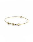 14K Yellow Gold Bracelet With 0.06 Carat Stone