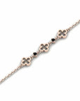 14K Rose Gold Bracelet With 0.06 Carat Stone