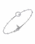 14K White Gold Bracelet With 0.53 Carat White Diamonds