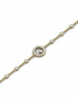 14K Yellow Gold Bracelet With 0.53 Carat White Diamonds