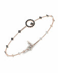 14K Rose Gold Bracelet With 0.53 Carat Black Diamonds