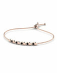 14K Rose Gold Bracelet With 0.35 Carat Black Diamonds