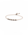 14K Rose Gold Bracelet With 0.35 Carat Black Diamonds