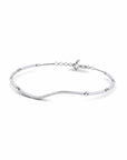 14K White Gold Bracelet With 0.19 Carat White Diamonds