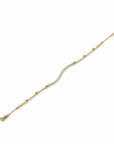 14K Yellow Gold Bracelet With 0.19 Carat White Diamonds