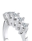 14K White gold ring with 0.50 carat White Diamonds