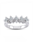 14K White gold ring with 0.50 carat White Diamonds