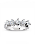 14K White gold ring with 0.70 carat White Diamonds