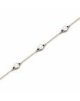 14K Rose Gold Bracelet With 0.07 Carat Black Diamonds and 0.60 Carat Natural Pearl