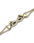 14K Yellow Gold Bracelet With 0.18 Carat White Diamonds