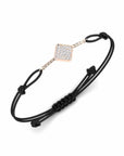 14K Rose Gold Bracelet With 0.26 Carat White Diamonds