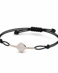 14K Rose Gold Bracelet With 0.26 Carat White Diamonds