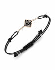 14K Rose Gold Bracelet With 0.26 Carat Black Diamonds