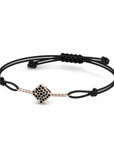 14K Rose Gold Bracelet With 0.26 Carat Black Diamonds