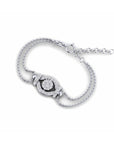 14K White Gold Bracelet With 0.39 Carat White Diamonds