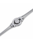 14K White Gold Bracelet With 0.39 Carat White Diamonds